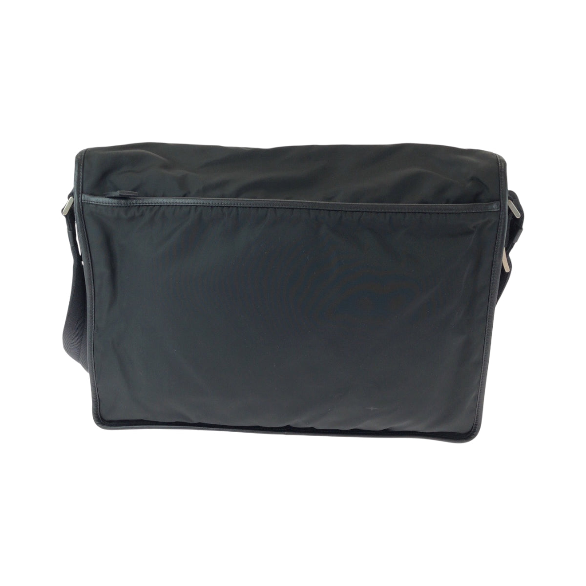PRADA Shoulder Bag V165 Nylon black Test Triangle With logo