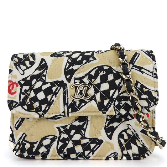 Chanel Canvas Leather Mini Shoulder Bag Classic Flap