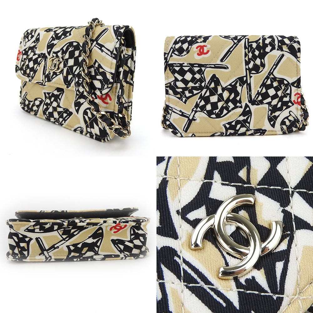 Chanel Canvas Leather Mini Shoulder Bag Classic Flap