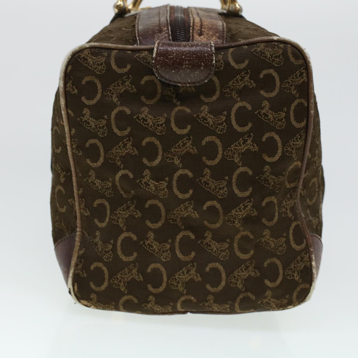 Luxury CELINE C Macadam Canvas Hand Bag Brown 41261
