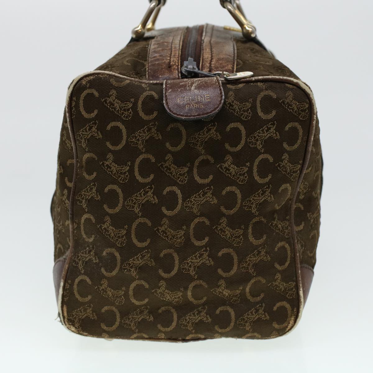 Luxury CELINE C Macadam Canvas Hand Bag Brown 41261