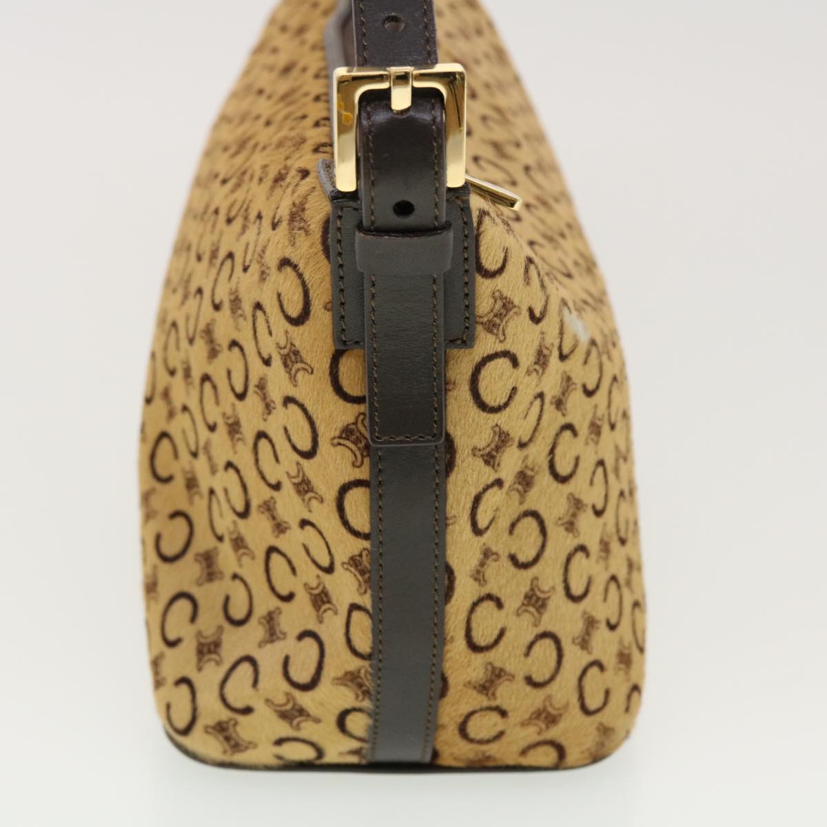 Luxury CELINE C Macadam Canvas Pouch Beige CE00/12 41262