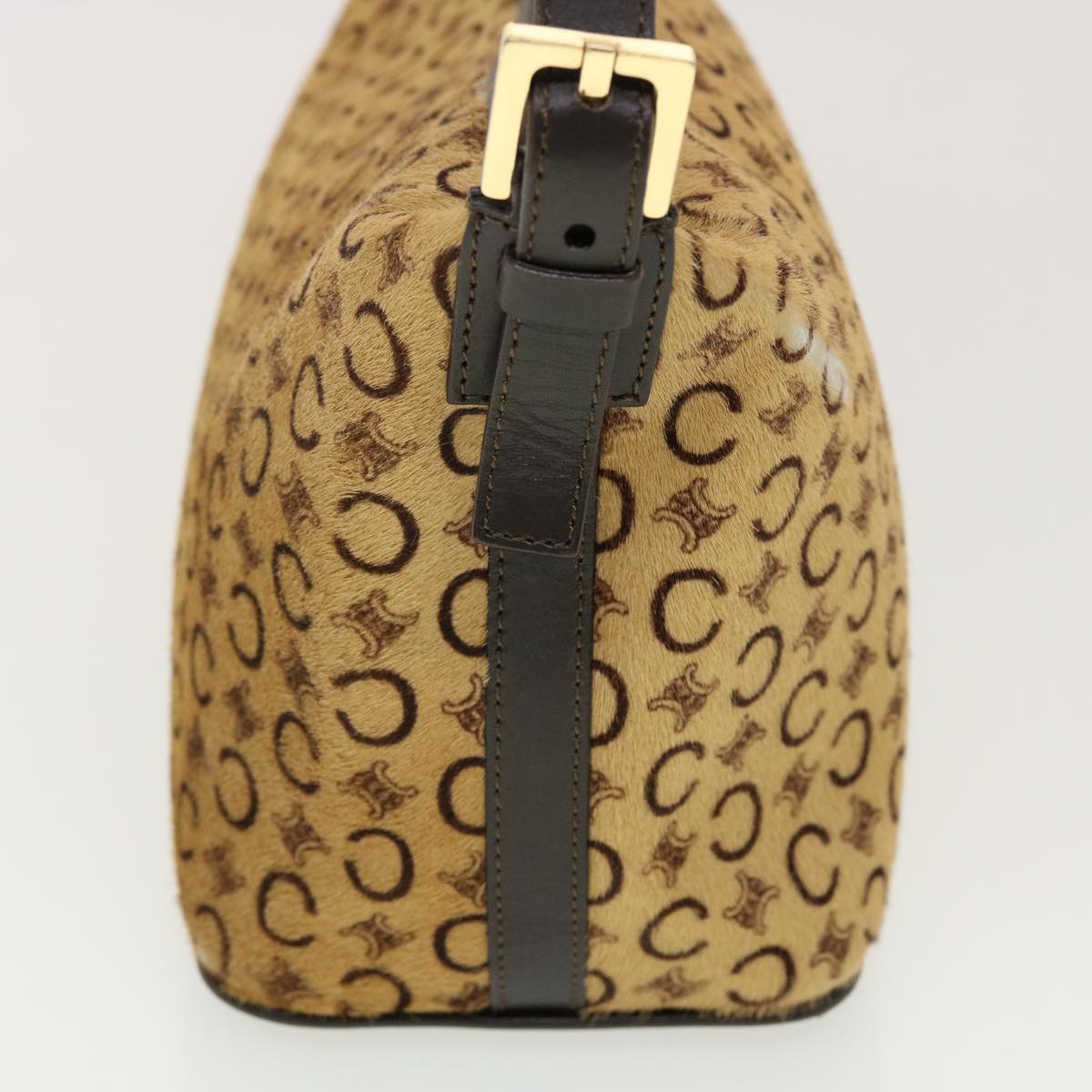 Luxury CELINE C Macadam Canvas Pouch Beige CE00/12 41262
