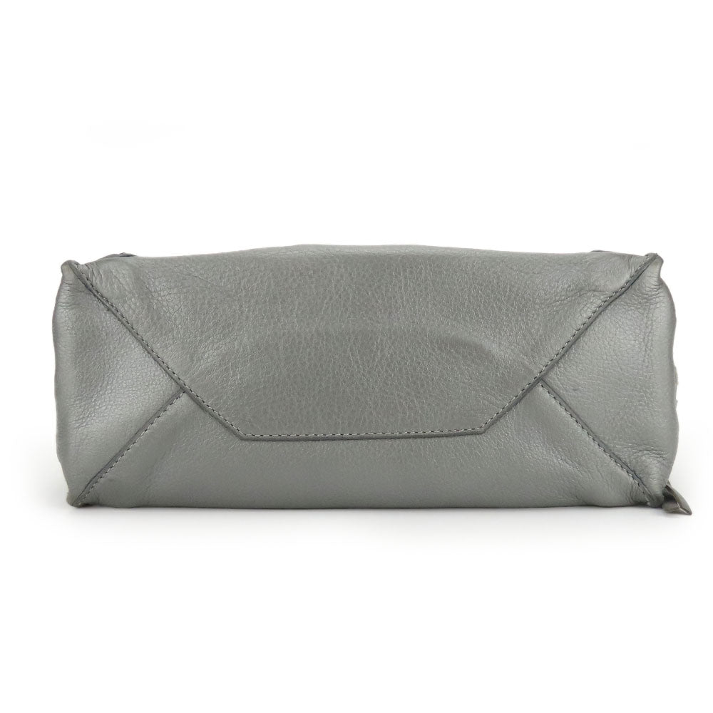 BALENCIAGA Handbag 357333 leather Silver Paper mini