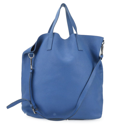 PRADA Tote Bag leather blue