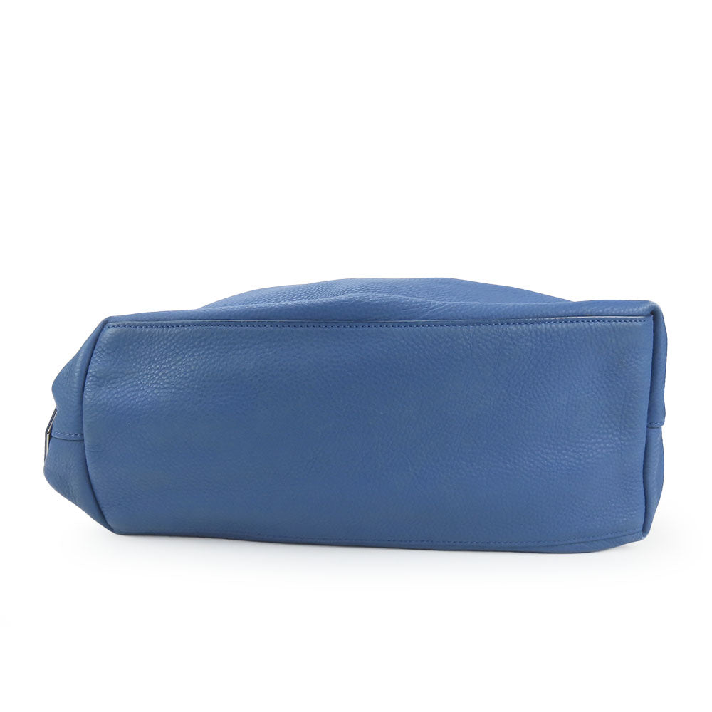 PRADA Tote Bag leather blue