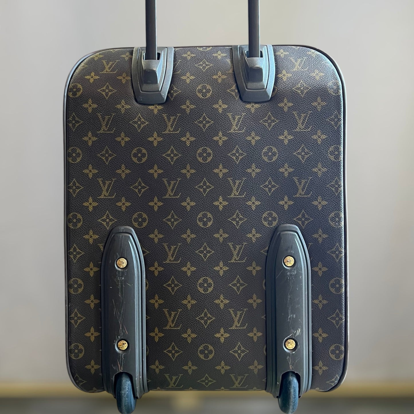 LOUIS VUITTON Pegase 50 Brown Monogram Canvas Suitcase Crossbody