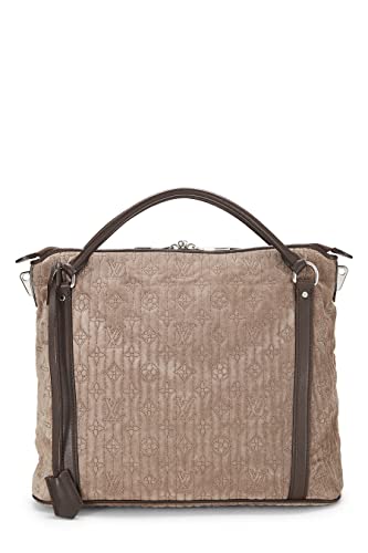 Louis Vuitton, Brown Monogram Suede Antheia Ixia PM, Grey