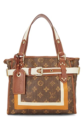 Louis Vuitton, Monogram Rayures Tisse Sac PM, Brown