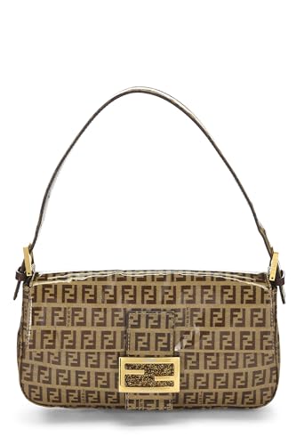 Fendi, Brown Zucchino Vinyl Baguette, Brown