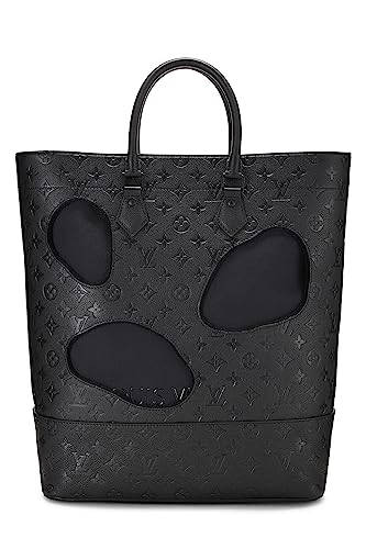 Louis Vuitton, COMME DES GARÇONS x Louis Vuitton Black Monogram Empreinte Bag with Holes, Black