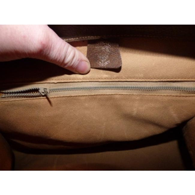 Gucci Lou Leather Canvas Tote