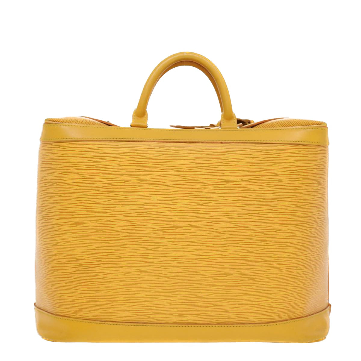 LOUIS VUITTON Epi Cruiser Bag 40 Boston Bag SPO Yellow LV Auth
