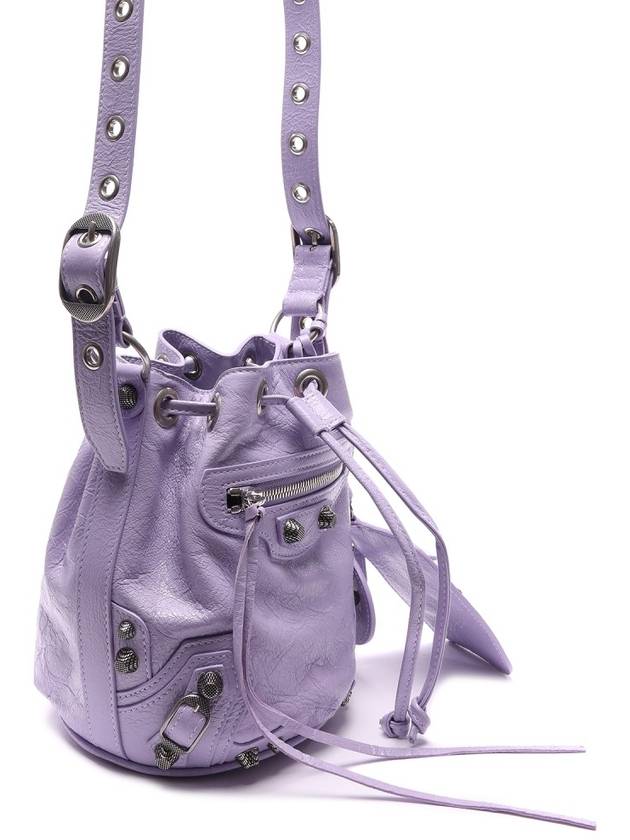 Luxury Balenciaga Trending 2026 Le Cagole Bucket Bag Purple