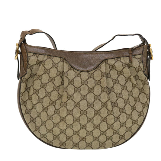 Gucci Leather Canvas Shoulder Bag