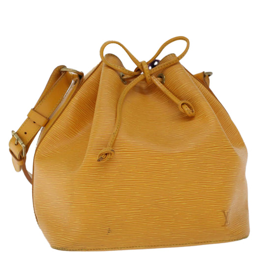 LOUIS VUITTON Epi Petit Noe Shoulder Bag Tassili Yellow M44109 LV 43407