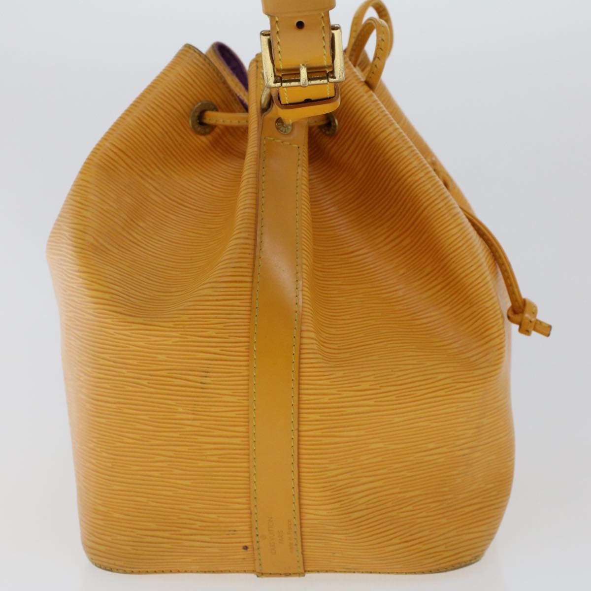 LOUIS VUITTON Epi Petit Noe Shoulder Bag Tassili Yellow M44109 LV 43407