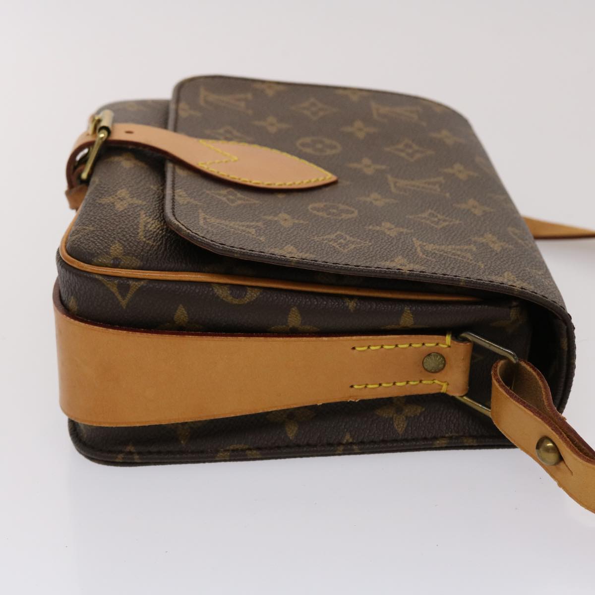 LOUIS VUITTON Monogram Cartouchiere MM Shoulder Bag LV Auth