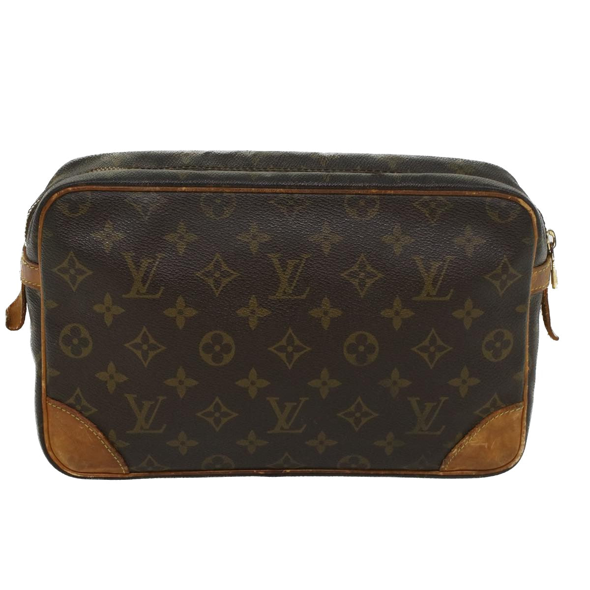 LOUIS VUITTON Monogram Compiegne 28 Clutch Bag M51845 LV Auth 43621