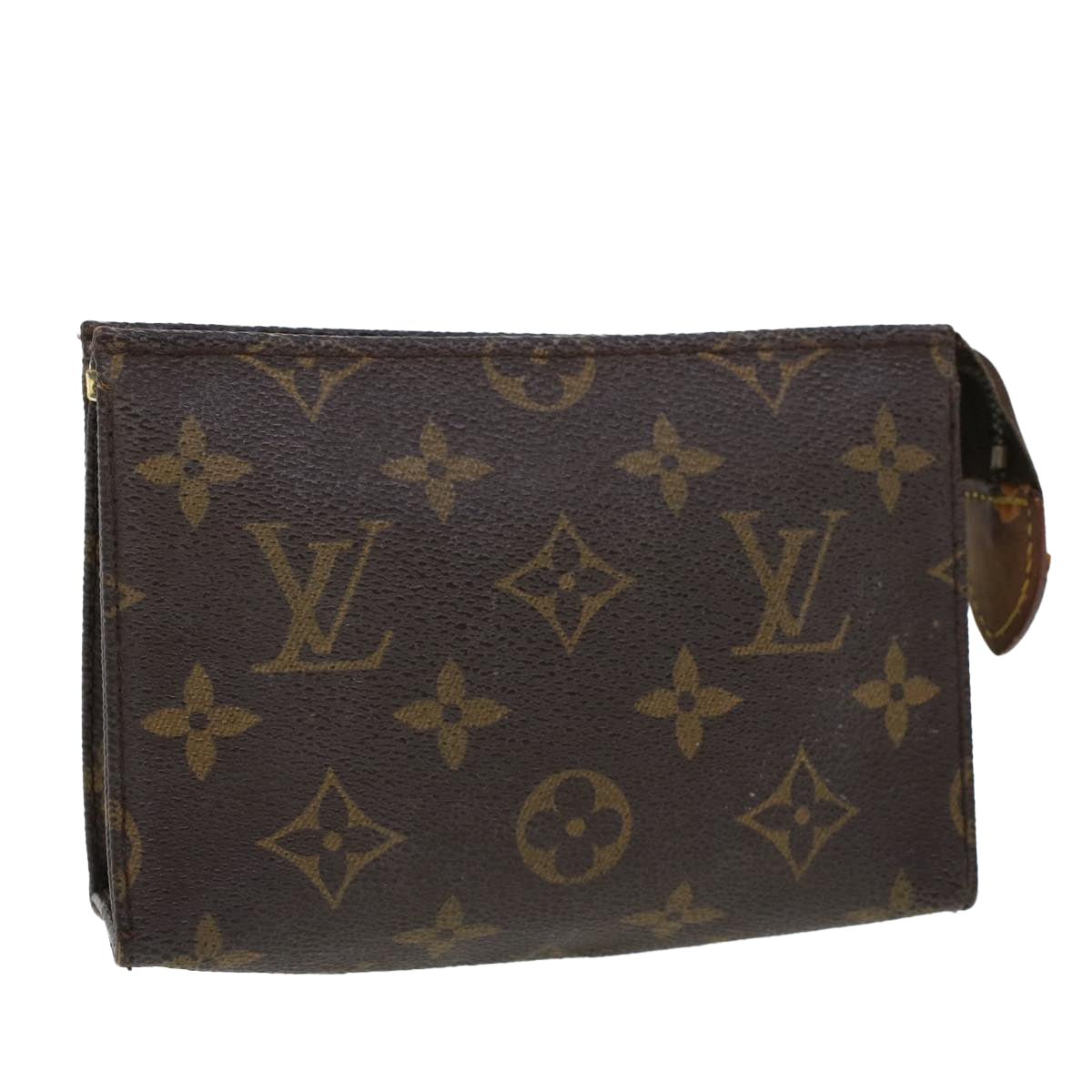 LOUIS VUITTON Monogram Poche Toilette 15 Pouch M47546 LV Auth 43639