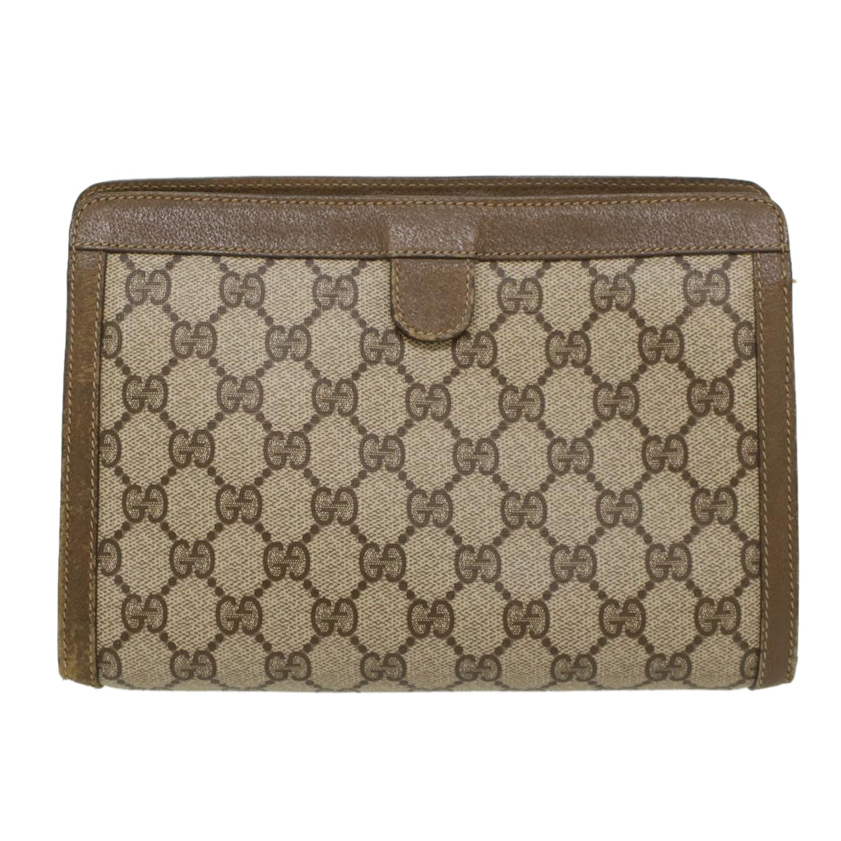 Gucci Leather Canvas Clutch