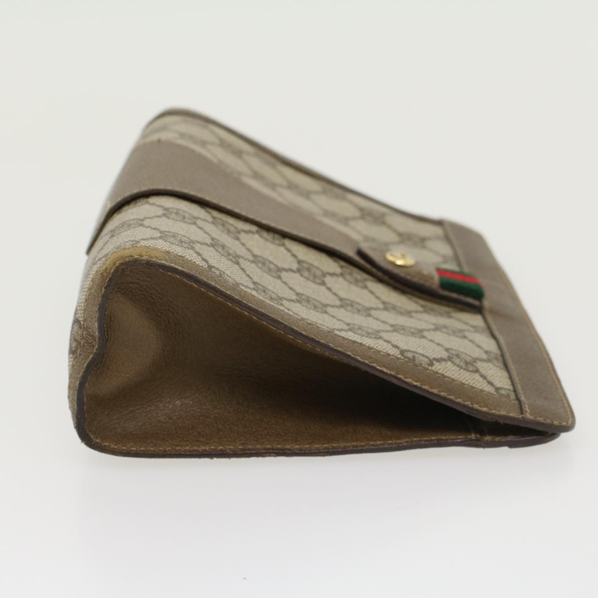 Gucci Leather Canvas Clutch
