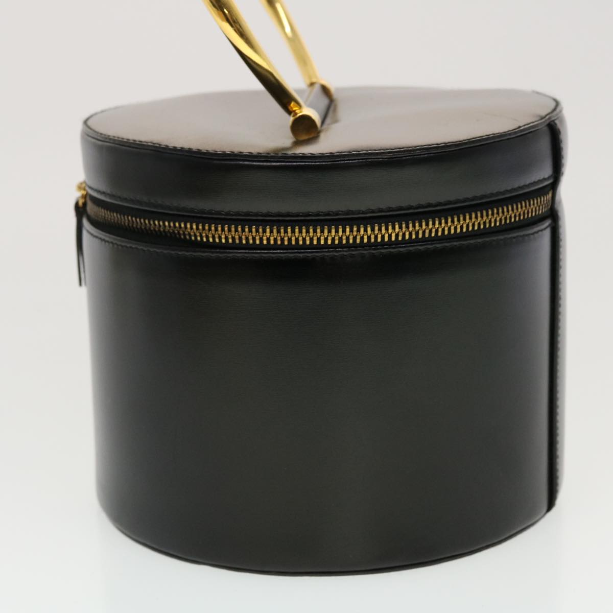 Luxury CELINE Vany Cosmetic Pouch Leather Black 43930