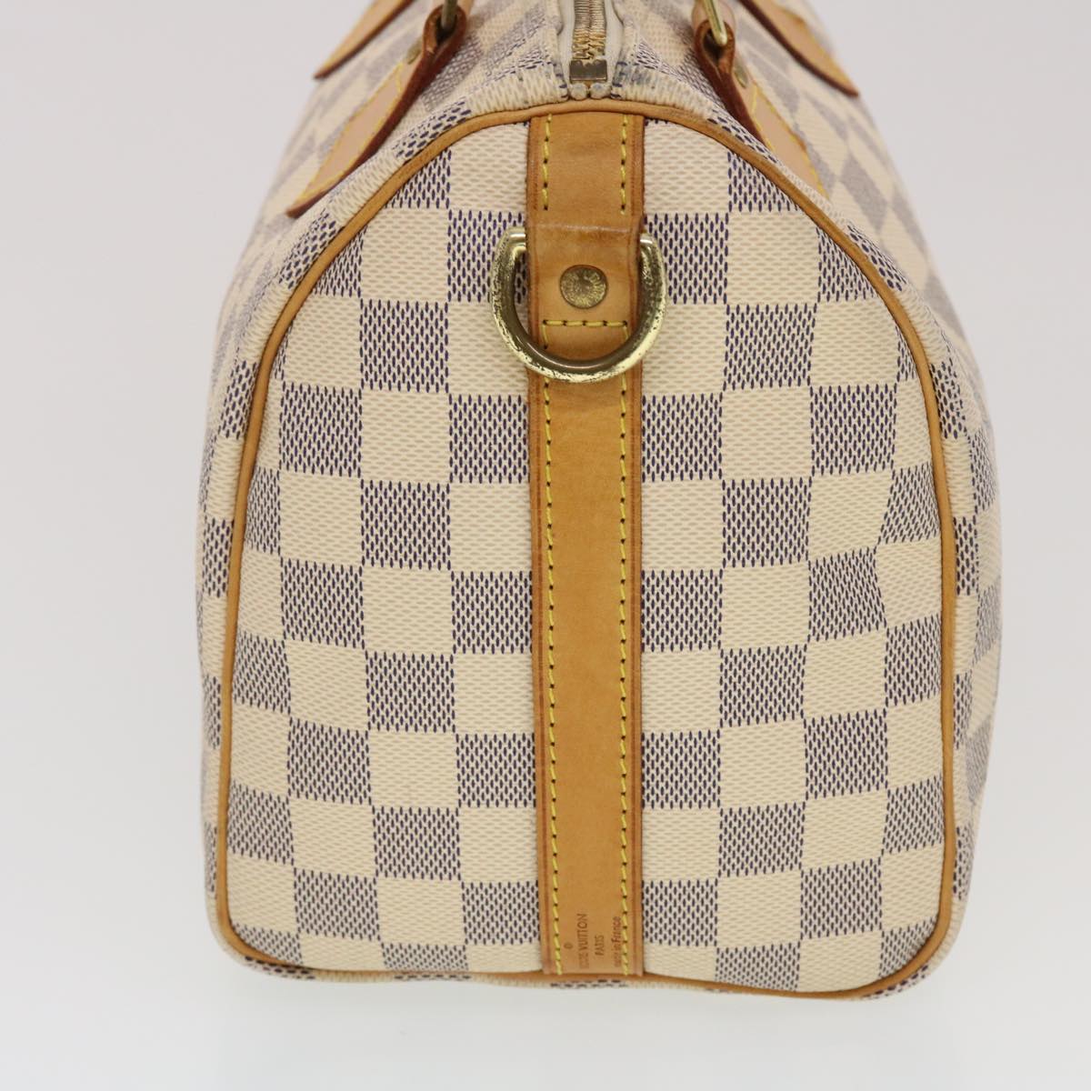 LOUIS VUITTON Damier Azur Bandouliere 25 Hand Bag LV Auth