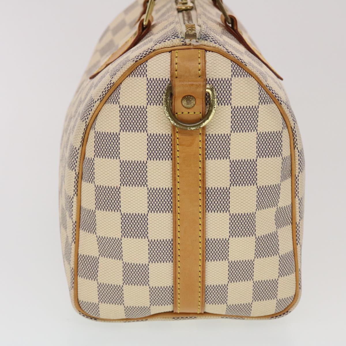 LOUIS VUITTON Damier Azur Bandouliere 25 Hand Bag LV Auth