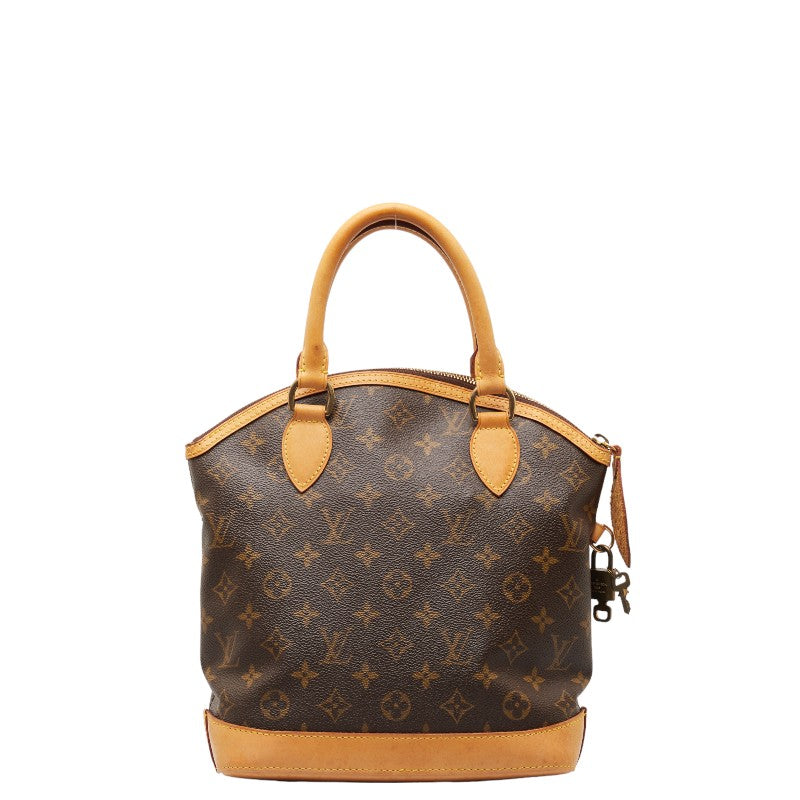 Louis Vuitton Monogram Lockies Handbag M40102 Brown PVC Leather Louis Vuitton