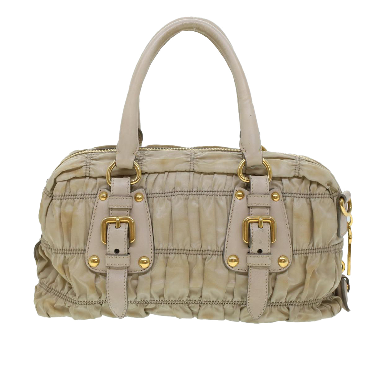 Prada Hand Bag Nylon 2way Shoulder Bag Khaki