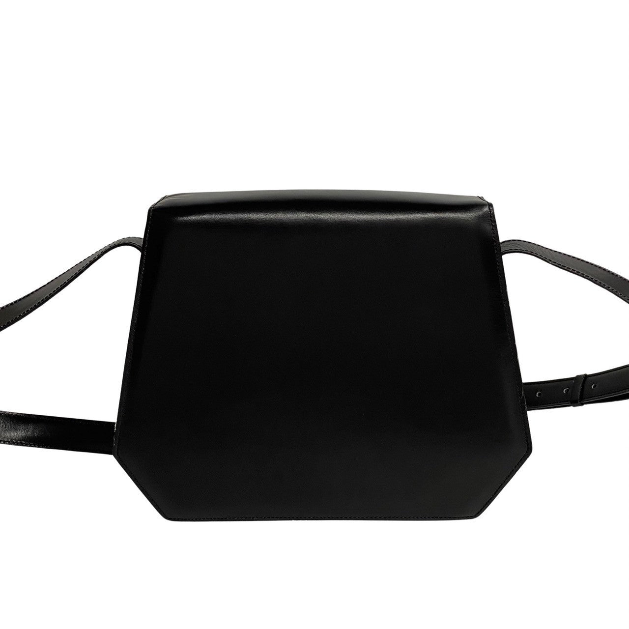 CELINE Shoulder Bag Calfskin black Circle logo Women