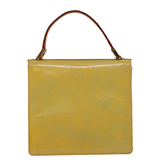 LOUIS VUITTON Monogram Vernis Spring street Hand Bag Gris M91029 LV Auth 44121