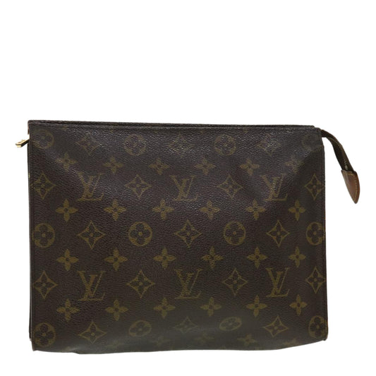 LOUIS VUITTON Monogram Poche Toilette 26 Pouch M47542 LV Auth 44279