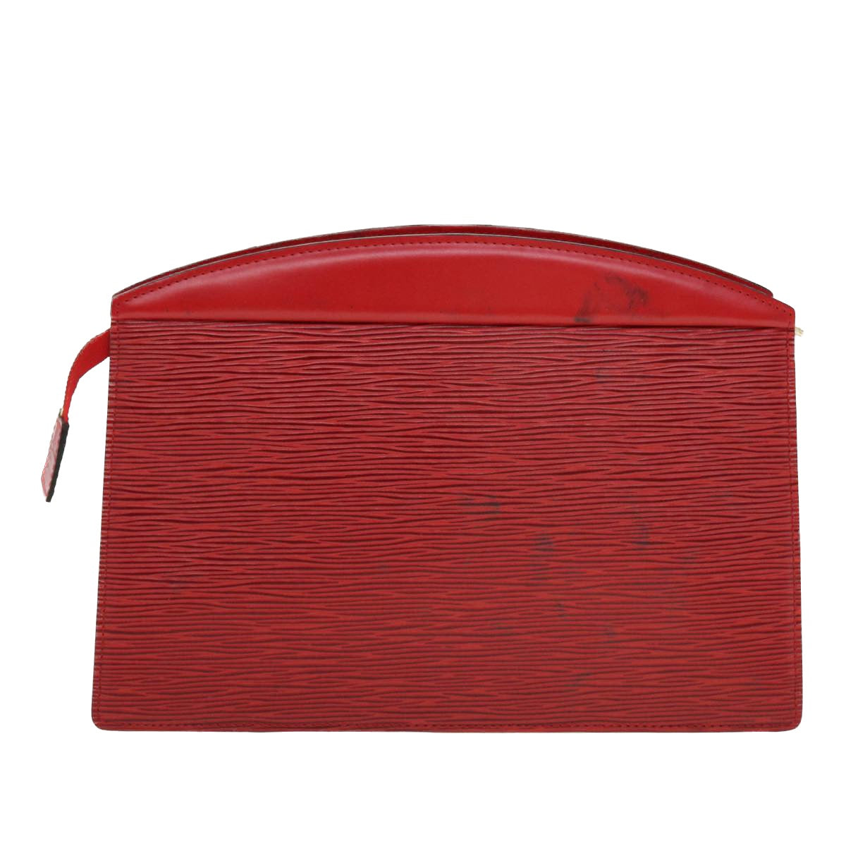 LOUIS VUITTON Epi Trousse Crete Clutch Bag Red LV