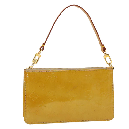 LOUIS VUITTON Monogram Vernis Lexington Accessory Pouch Beige M91010 LV 44315