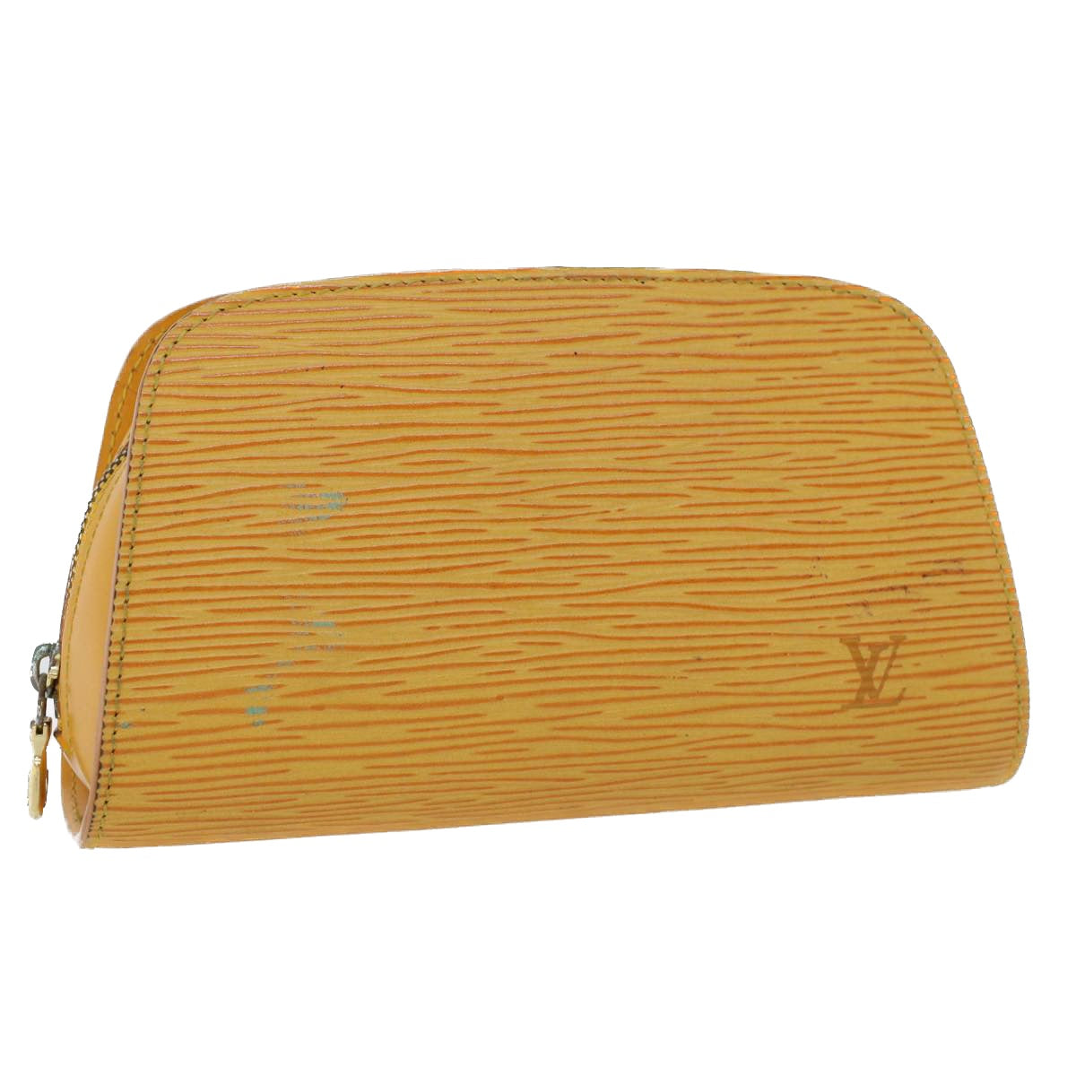 LOUIS VUITTON Epi Dauphine PM Pouch Yellow LV