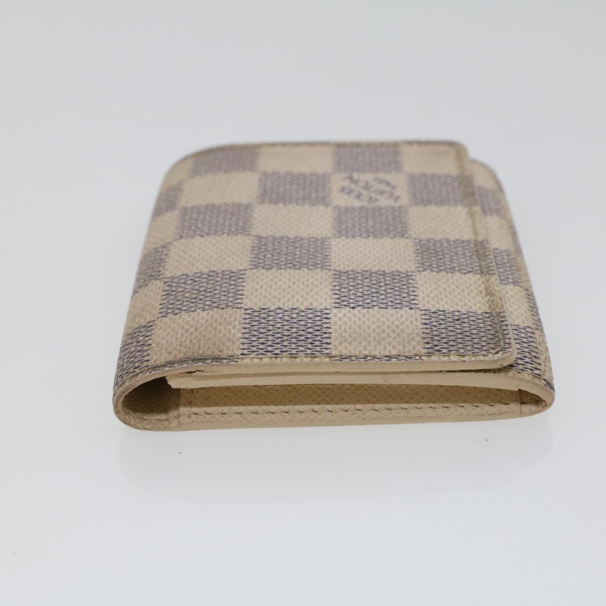 LOUIS VUITTON Damier Azur Amberop Cartes de Visit Card Case LV Handbag
