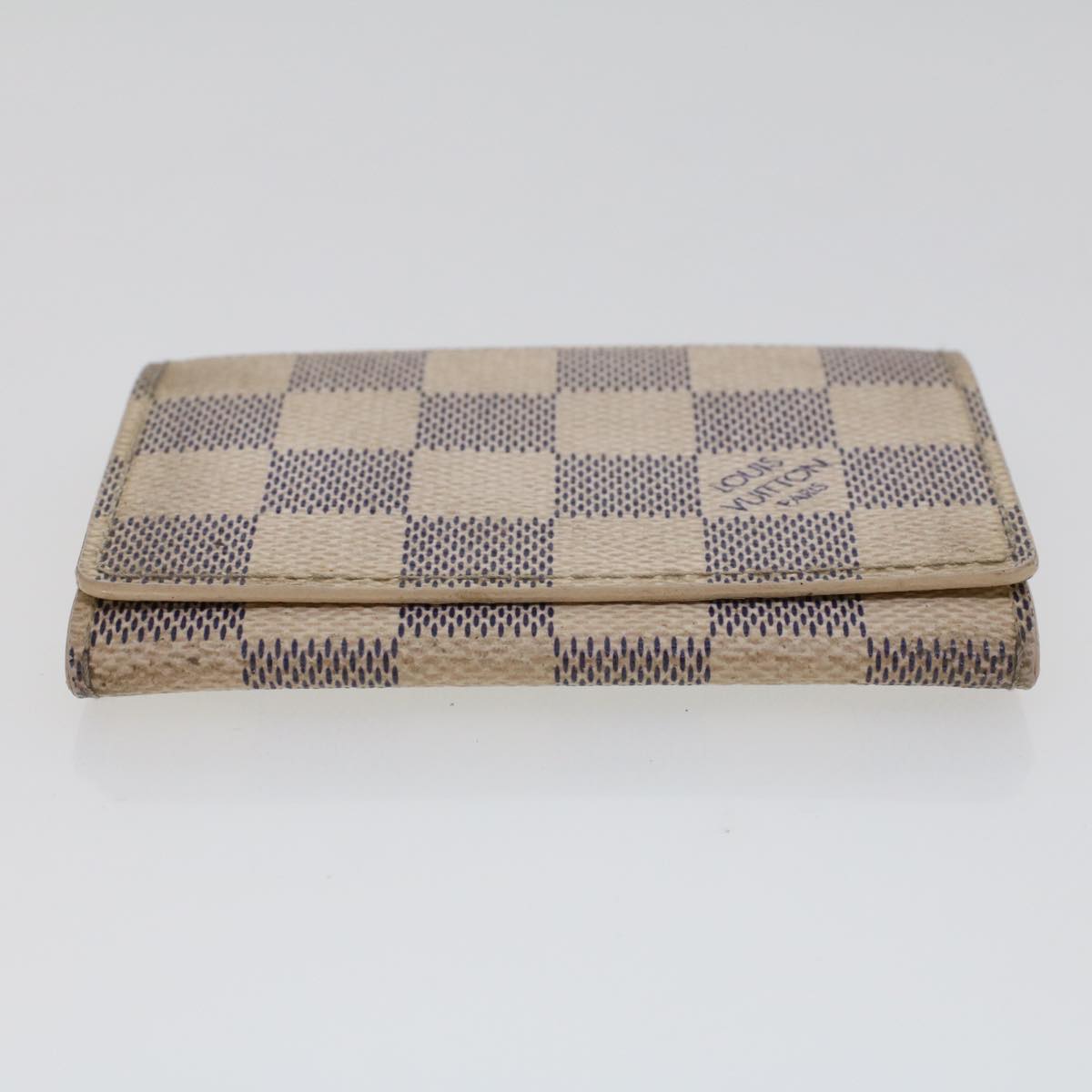 LOUIS VUITTON Damier Azur Amberop Cartes de Visit Card Case LV Handbag