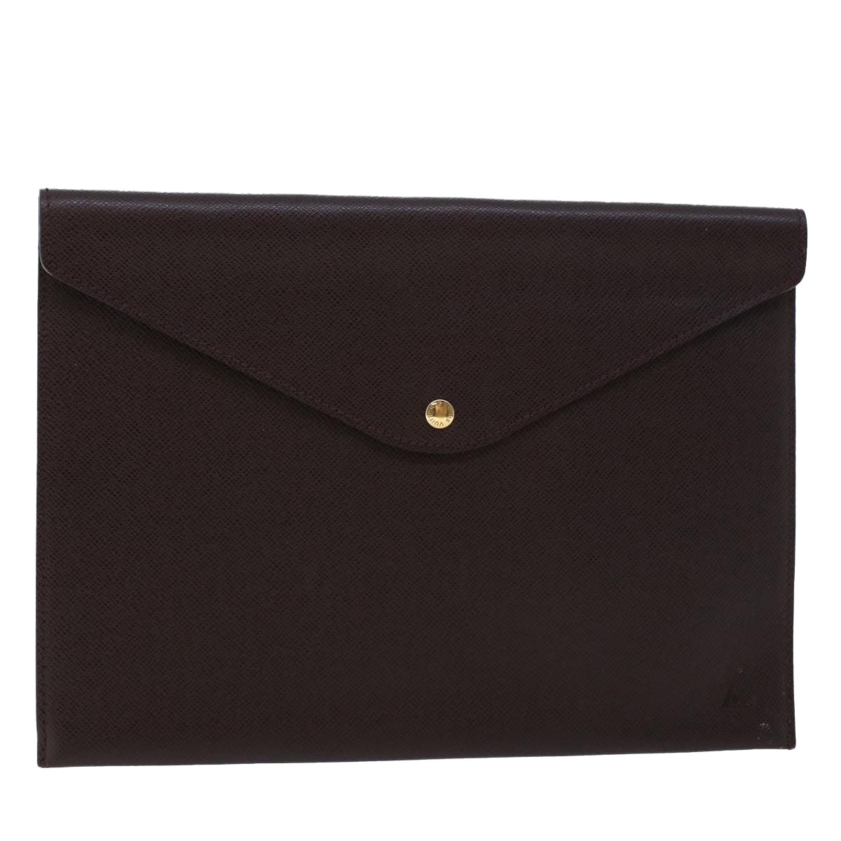 LOUIS VUITTON Taiga Clutch Bag Acajou LV