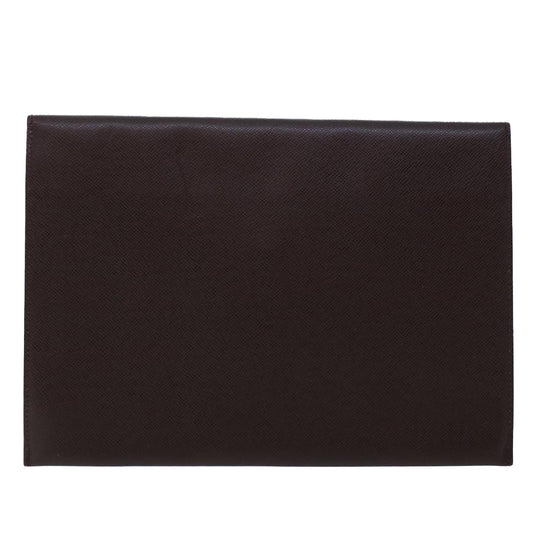 LOUIS VUITTON Taiga Clutch Bag Acajou LV