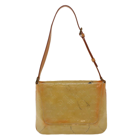 LOUIS VUITTON Monogram Vernis Thompson Street Bag Beige M91301 LV Auth 44617