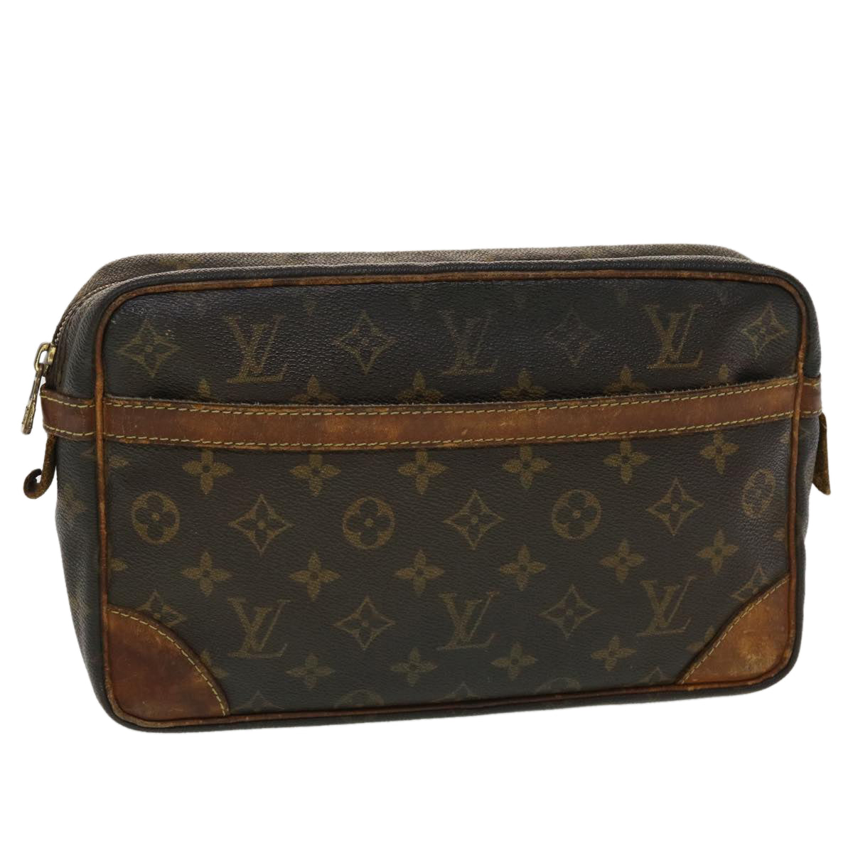LOUIS VUITTON Monogram Compiegne 28 Clutch Bag LV