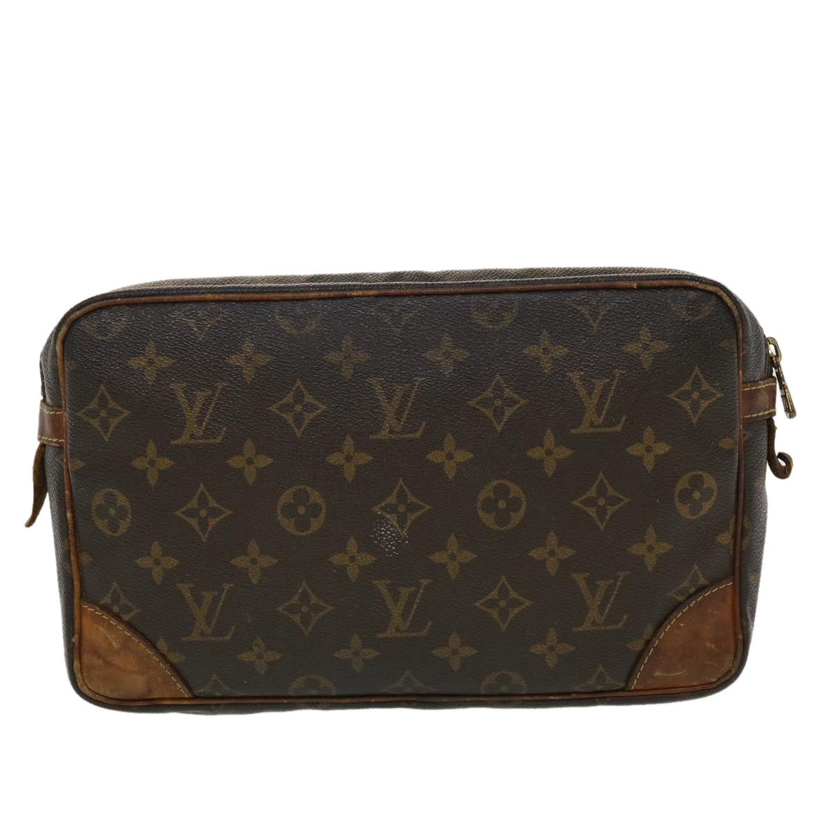 LOUIS VUITTON Monogram Compiegne 28 Clutch Bag LV