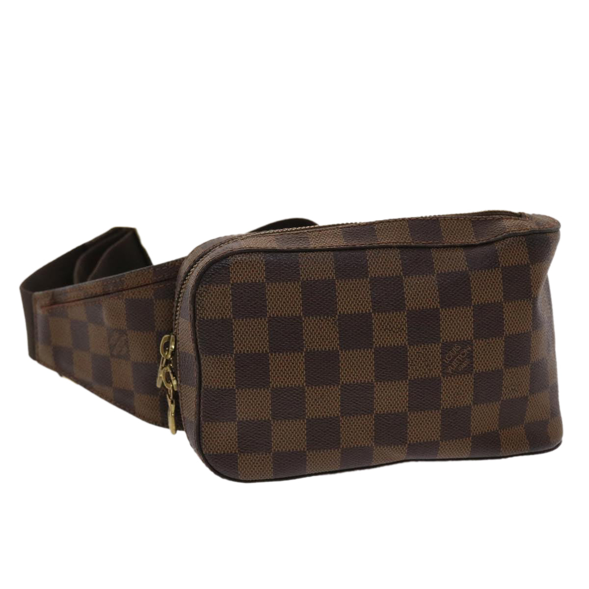 LOUIS VUITTON Damier Ebene Geronimos Shoulder Bag LV Auth