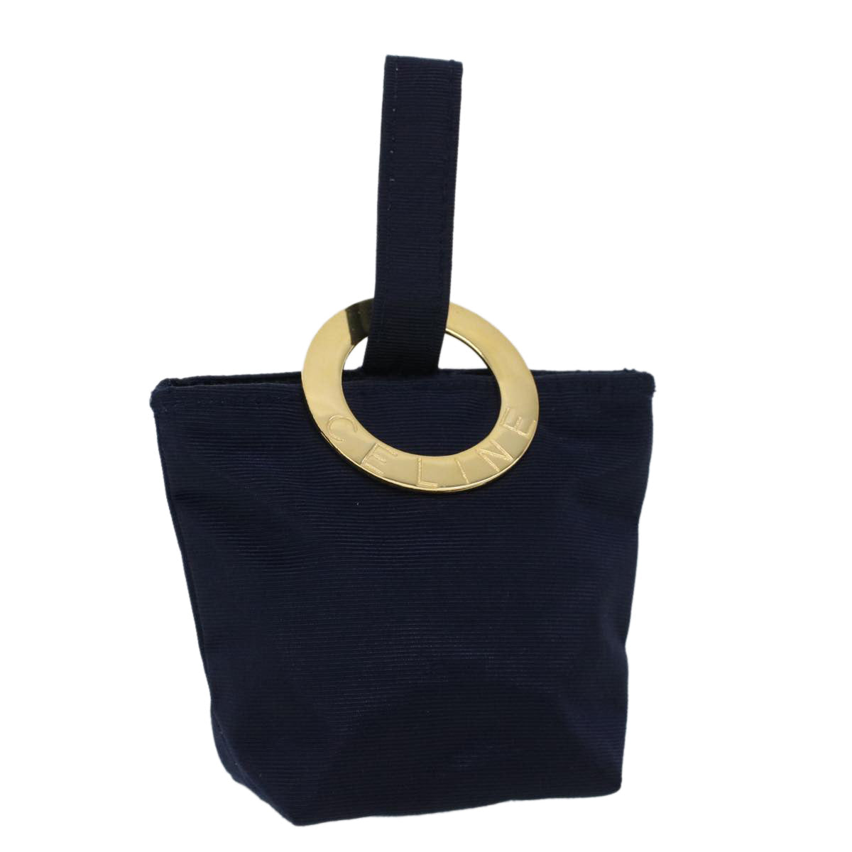 Luxury CELINE Pouch Nylon Navy 44762