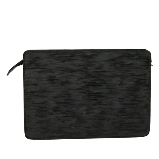 LOUIS VUITTON Epi Pochette Homme Clutch Bag Black LV