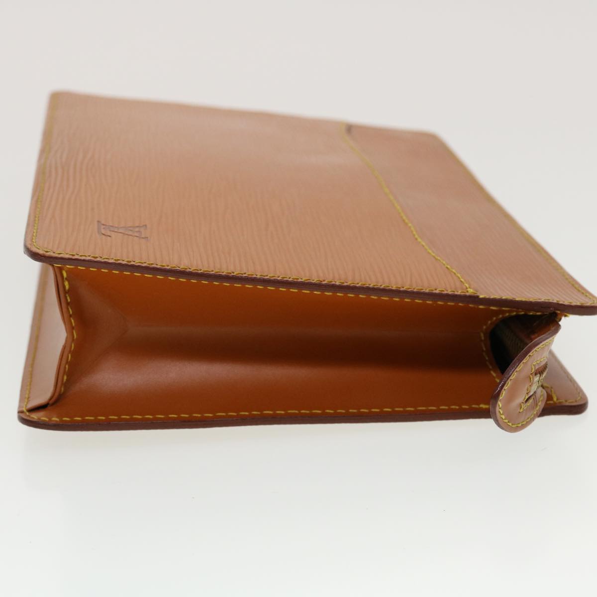 LOUIS VUITTON Epi Pochette Homme Clutch Bag Brown LV