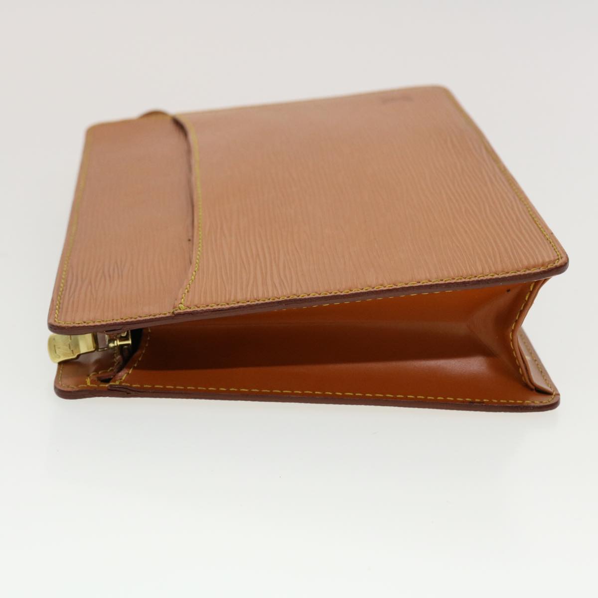 LOUIS VUITTON Epi Pochette Homme Clutch Bag Brown LV