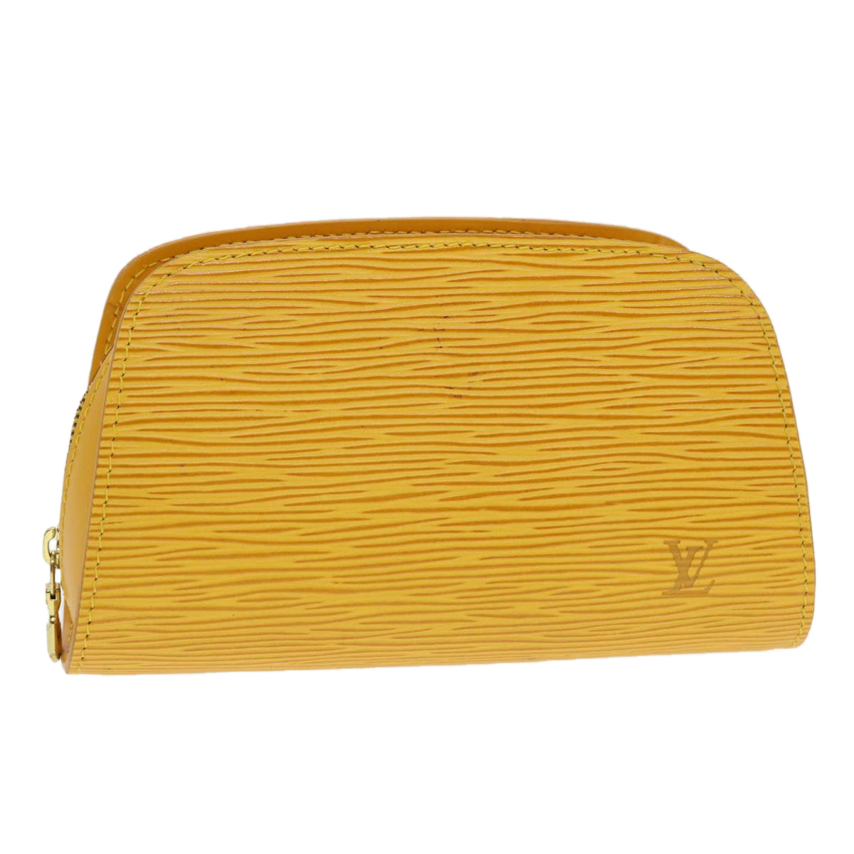 LOUIS VUITTON Epi Dauphine PM Pouch Yellow LV